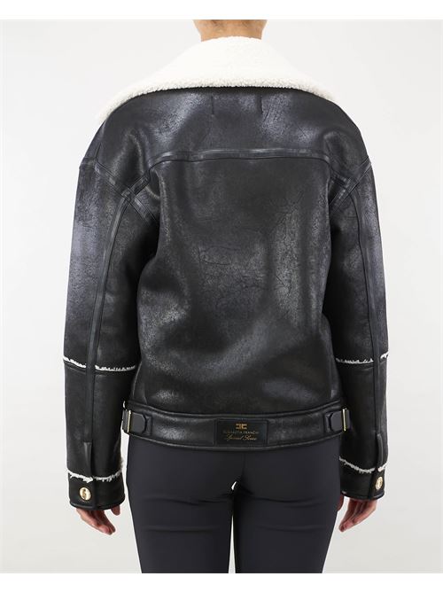 Leather effect aviator jacket Elisabetta Franchi ELISABETTA FRANCHI | Jacket | CP60A46E2110